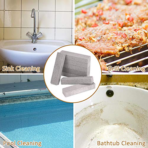 Pumice Cleaning Stone Pumice Sticker Cleaner Scouring Pads Grill Brick for Removing Toilet Bowl Ring,Bath,Swimming Pool,Kitchen and Household(20 Pack) - Thumbnail 6