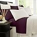 Zen 1800 Series Luxury Bed Sheets - Eco-Friendly, Hypoallergenic and Wrinkle Resistant Rayon Derived from - 4-Piece - Queen - Purple
