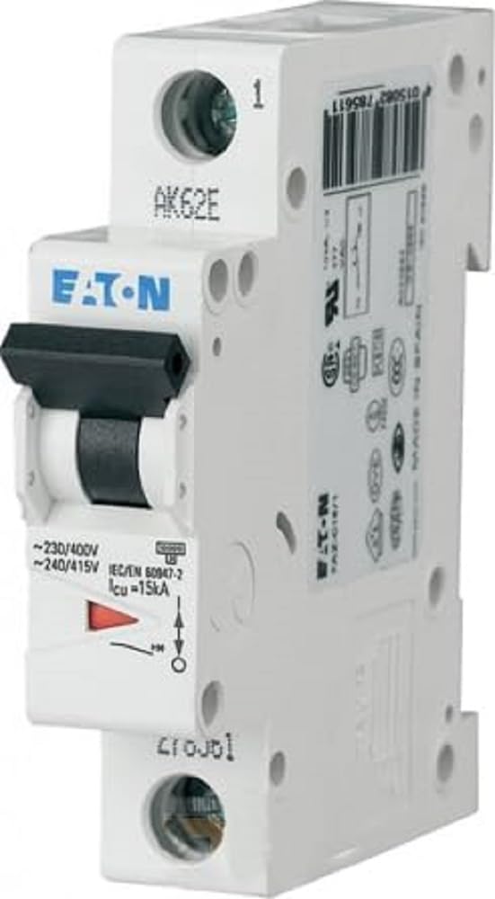 Eaton 278971 Circuit Breaker, 10 a, 3P + N, Char
