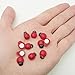LJY 100 Pieces Mini Sized Ladybugs Shaped Stickers Miniature Ornament DIY Kit for Fairy Garden Dollhouse Plant Decor-Create Your Own Living