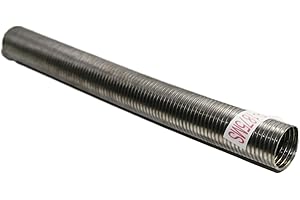 TORDXICS 1.875" [1 7/8"]ID x 18" Length Universal Universal Exhaust Flex Pipe 1.5' Feet