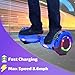 V-Fire Electric Self-Balancing Scooter with Bluetooth, Chrome Blue (UL2272 Certified)