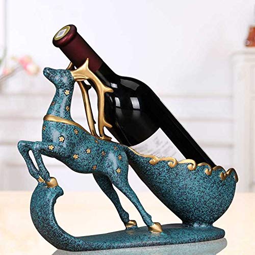 Ceramic Reindeer Wine Rack Stand - Image 3