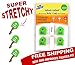 Key Caps Tags - Stretchy All-in-One Key Cover & Tags - ONE SIZE FITS MOST KEYS - Green Pack 8 - Includes Blank Labels and Printed Labels - Key Covers, Name Tags, Identify Tag