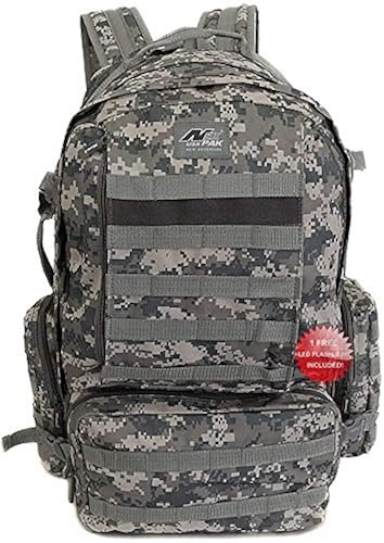 thumbnail image 2 of NPUSA Mens 22 Inch Large Military Tactical Gear Molle Hydration Ready Hiking Backpack Bag Flashlight In Kenya 2 of 13