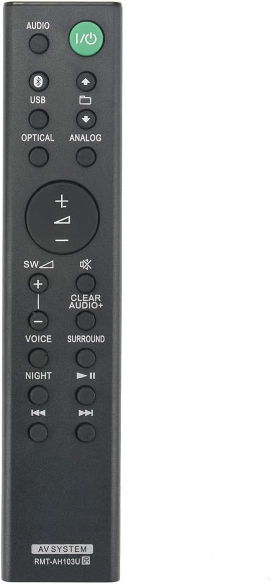 RMTAH103U Replacement Soundbar Remote Control Applicable for Sony