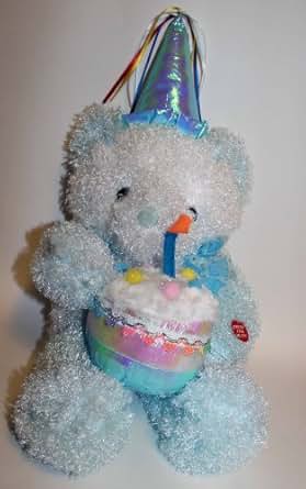 Amazon.com: Large Blue Singing Happy Birthday Bear ...
