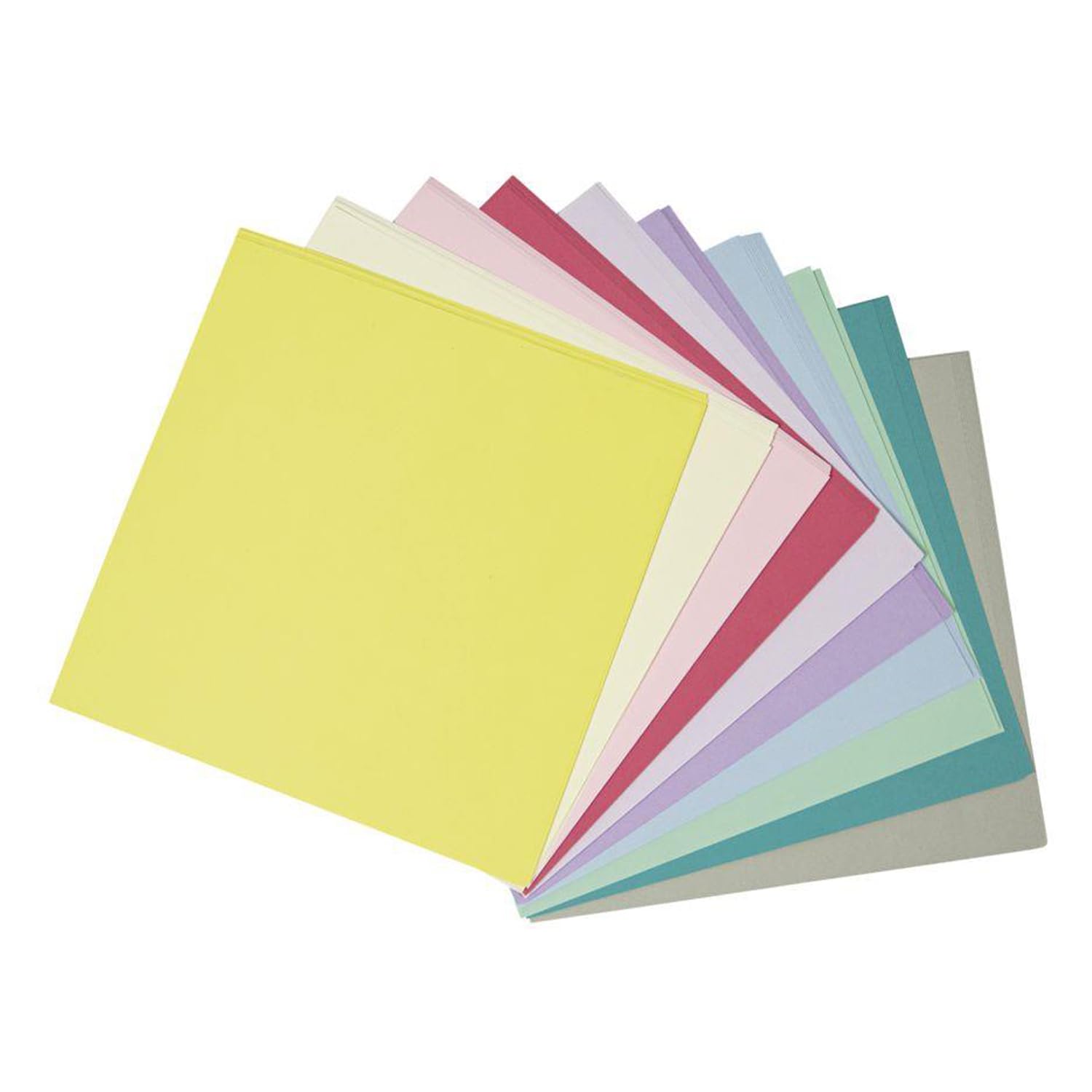 Rayher Origami folding sheets, FSC Mix Credit, pastel, 20x20cm, 80g/m2, bag 100 pieces, 67371685