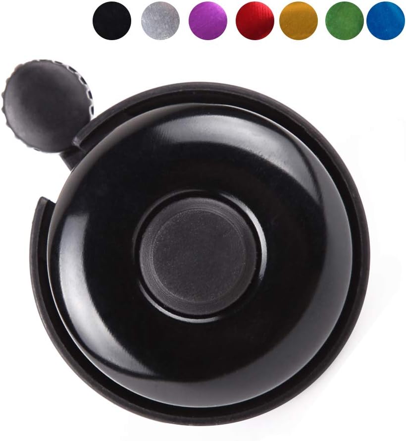 REKATA Aluminum Bike Bell, Loud Sound Bicycle Bell for Adults Kids Girls Boys(7 Colors)
