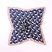Persmileful Women's Fashion Soft Large Satin Square Chiffon Polyester Scarf Set Head Neck Multiuse Solid Colors Available (Navy)