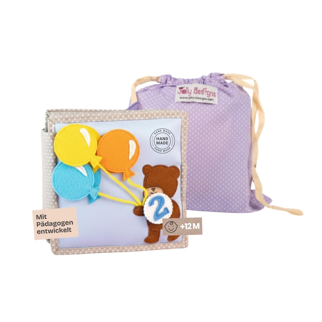 Happy Bearsday - 6 Pages Mini Quiet Book