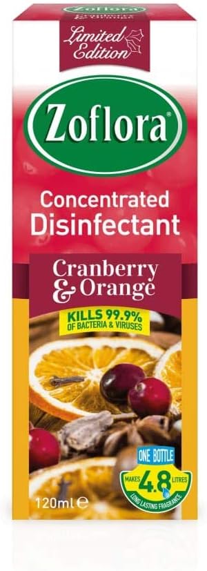 Zoflora Concentrated Disinfectant Cranberry & Orange 120ml