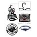 Portable LED Camping Lantern with Ceiling Fan, Outdoor Camping Lantern 2-In-1 Combo 18 Super Bright LED Light and Fan