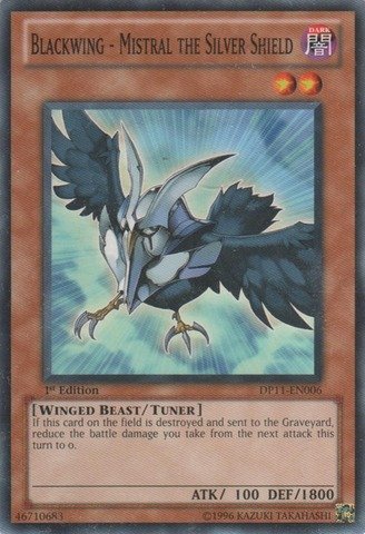 Yu-Gi-Oh! - Blackwing - Mistral the Silver Shield (DP11-EN006) - Duelist Pack 11: Crow - 1st Edition - Common