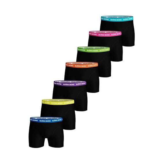 Björn Borg Shorts Seasonal Solid Neon (7pack)