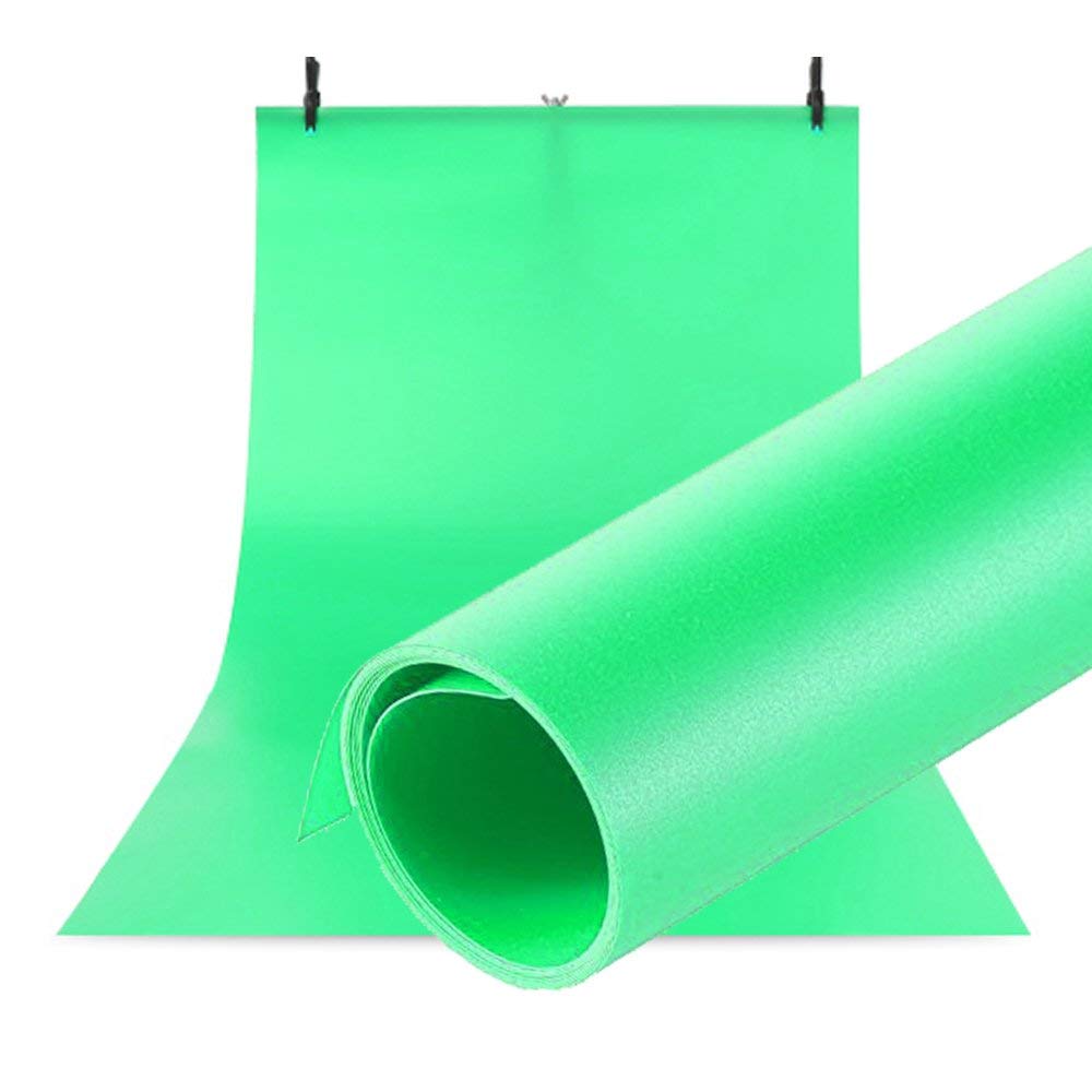 Selens PVC Background, 120 x 200 cm, Waterproof Photography Background, Matte Background for Photo Studio, Green