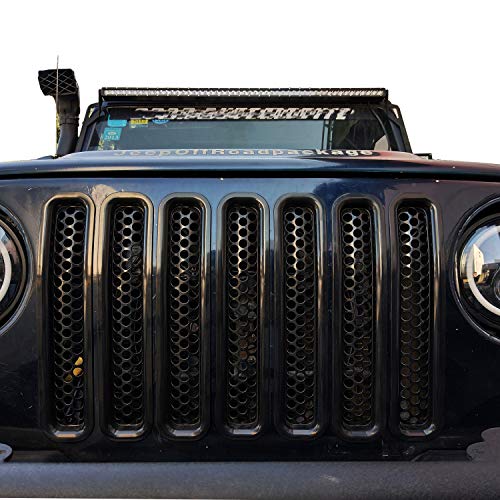 u-Box Jeep TJ Front Grille Inserts Mesh Honeycomb in Black for 1997-2006 Jeep Wrangler & Wrangler Unlimited