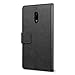 SLEO Nokia 6 Case - SLEO Luxury Slim PU Leather Flip Protective Magnetic Wallet Cover Case for Nokia 6 with Card Slot and Stand Feature - Black