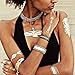 Flash Tattoos CHILD OF WILD Authentic Metallic Temporary Jewelry Tattoos 4 Sheet Pack (Black/gold/silver) Includes over 27 assorted premium bohemian inspired waterproof tattoos