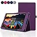 ACdream Lenovo TAB3 8 Case, Folio Protective Premium Leather Tablet Case for Lenovo TAB3 8 inch Tablet(2016 release), Dark Purple