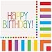 Rainbow Birthday Luncheon Napkins - 16 Count, Elegant & Vibrant Design, Premium Paper Napkins For Parties & Events