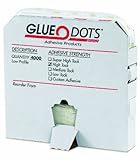Glue Dot GD111 Low Profile High Tack Glue Dot, 1/4