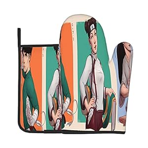 Xiaoxian NAR-uto 43 Hittebestendige Keukenovenhandschoenen, ovenhandschoenen en potdekselhandschoenen, veilig om te…