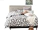 Swanson Beddings Leafy Vines 3-Piece 100% Cotton Bedding Set: Duvet Cover and Two Pillow Shams (King)