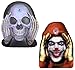 2-Pack Scary Peeper Window Cling - Clown and Reaper Peeping Tom Shocking Pranks Combo Set, Creepy Halloween Decorations