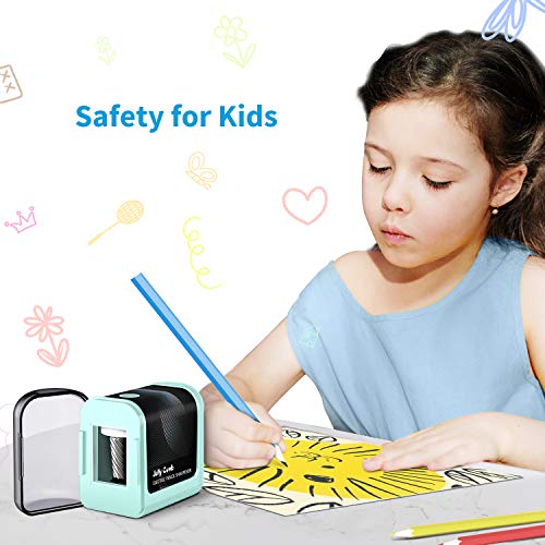 Electric Pencil Sharpener kids, Jelly Comb Battery Operated Automatic