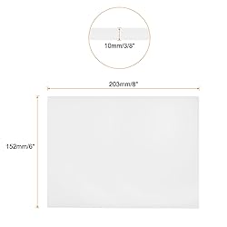 Rebower 6 x 8 Inch UHMW Polyethylene Sheets, 3/8