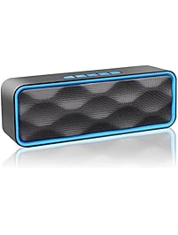 Wireless Bluetooth Speaker, ZOEE S1 Outdoor Portable Stereo Speaker with HD Audio and Enhanced Bass, Built-In Dual Driver Speakerphone, Bluetooth 4.0, Handsfree Calling, FM Radio and TF Card Slot
