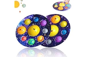 Lamvpker 2PC Galaxy Dimple Poppet Fidget Toy Space Dimple Planet Toys Simple Planet Dimple,Fidget Poppet Toy Space dimple Space Astronomy Educational Toys for Christmas Party Favors Birthday Gift
