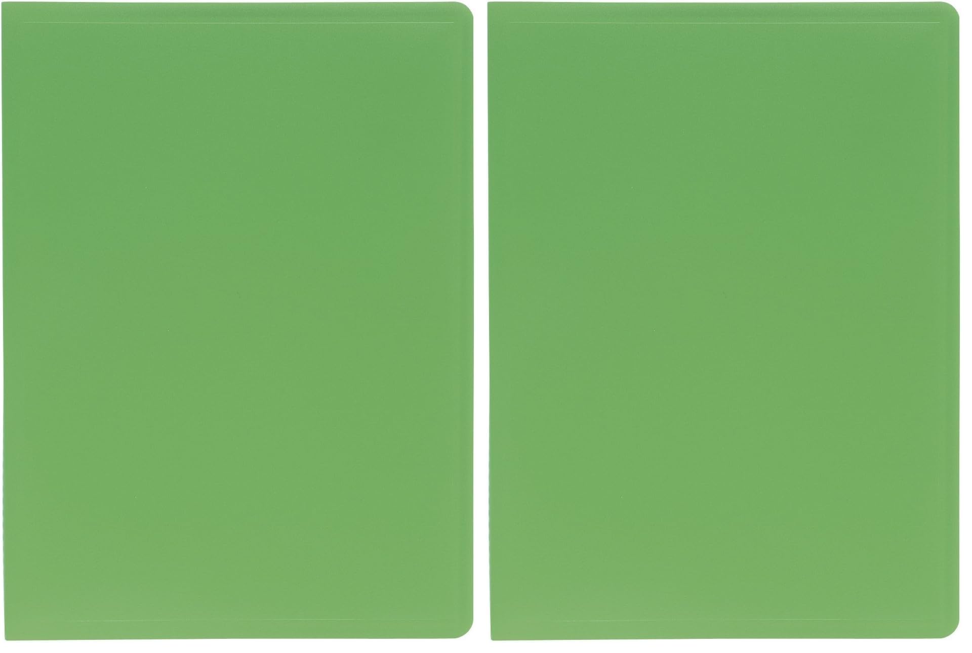 Exacompta - Ref 8513E - Soft PP Display Book - Suitable for A4 Documents, Made from Polypropylene, Lightweight, 10 Pockets, 20 Viewing Pages - Green Cover (Pack of 2)