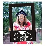 BinaryABC Graduation Photo Booth Picture Frame, Graduation Party Supplies 2018,Graduation Decorations