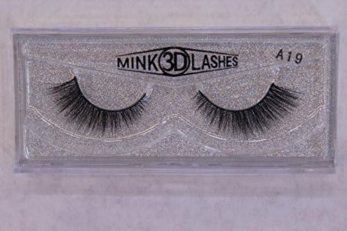 TDance Reusable 3D Mink False Eyelashes 100% Siberian Mink Fur Handmade Fake Lashes 1 Pair Package (A19)