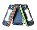 Solar Charger NVR DEAD 8000mAh Rugged Portable Charger For Everyday, Outdoors & Survival. Solar Power Bank Battery Pack w/ Dual USB & LED + FREE Carabiner, Survival Compass & Charging Cord