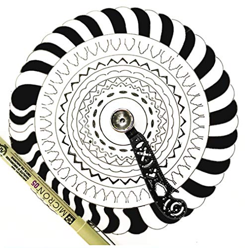 Multifunction Magcon Drawing Tool Versatile Drawing Curved Magnetic Ruler Mini Compass and Protractor Combo