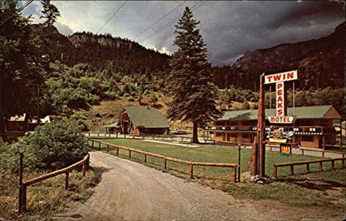 Twin Peaks Motel Ouray, Colorado Original Vintage Postcard