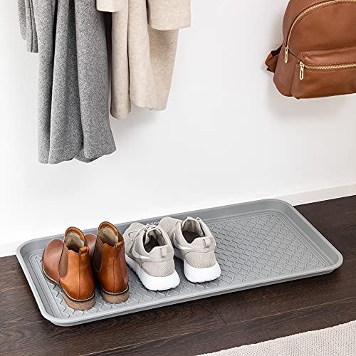 Navaris Boot Trays for Entryway (Set of 3) 30" x 15" Large Waterproof
