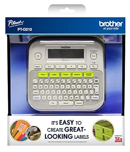 Brother P-touch, PTD210, Easy-to-Use Label Maker, One-Touch ...
