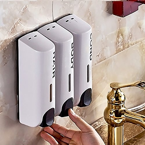 Fortress Shower Soap Dispenser for Bathroom Hotel, Wall Mount Three