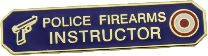 Police Firearms Instructor Citation Bar Blue Police Firearms Instructor Citation Bar Blue