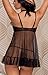 Eternatastic Women Cupless Lingerie Set Babydoll Skirt Thong