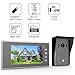 1byone Video Doorphone 2-Wires Video Intercom System 7-inch Color Monitor and HD Camera Video Doorbell with 49ft Cable, Surface Mounted Outdoor Doorbell