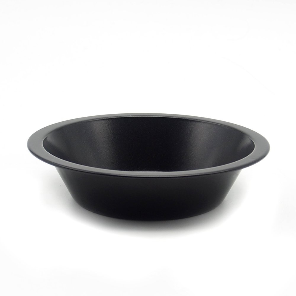 MZCH 4.3 inches Non-Stick Mini Quiche Tart Pan, Tart Pie Pan, Tartlet Set, Black, Set of 5