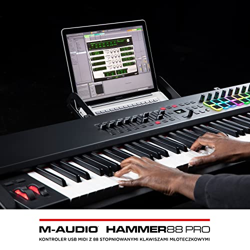 MAudio Hammer 88 Pro 88 Key USB MIDI Keyboard Controller With Piano