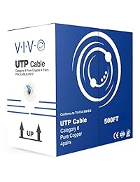 VIVO - Cable de red Ethernet Ethernet de cobre para interior (11.8 ft, 11.5 ft, cat-6, cobre, 11.5 ft), color azul