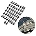 Lixada 50pcs Nylon Bungee Lashing Shock Cord J Hooks Tie Down Hook for Kayaks Canoes Boats