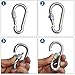 BEWISHOME 4 Pack Carabiner Hooks Hammock Locking Solid Metal D Clips with Heavy Duty 500LBS Screw Gate for Camping Hiking Traveling Backpacking Outdoor HDK02W
